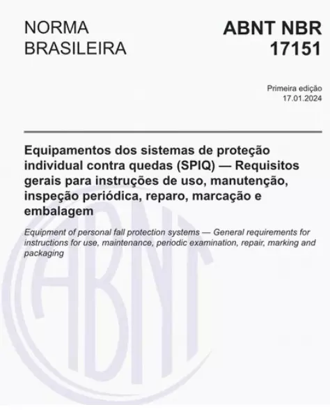 NBR 17151 Instruções de uso NBR 17151 Instruções de uso